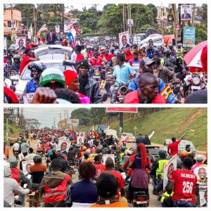Photos of RT. Hon Joel Ssenyonyi heading for nomination to Seek Second Term as Nakawa West MP (Courtesy Photos)