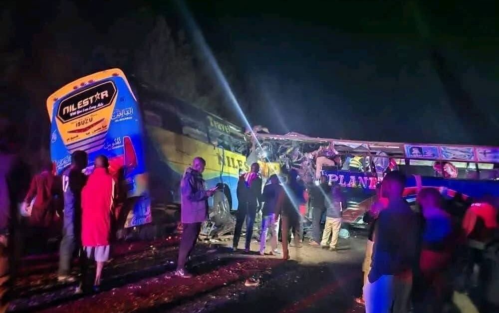 Scenes of the Kitaleba bus crash along the Kampala–Gulu Highway on October 22, 2025. (Photo: Uganda Police Force) (Courtesy Photos)