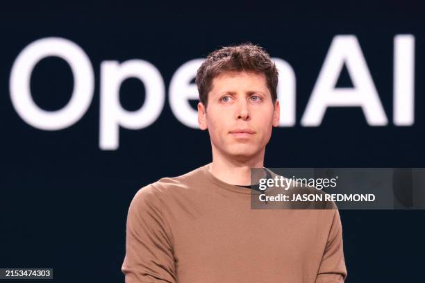 TOPSHOT - OpenAI CEO Sam Altman speaks during the Microsoft Build conference at the Seattle Convention Center Summit Building in Seattle, Washington on May 21, 2024. (Photo by Jason Redmond / AFP) (Photo by JASON REDMOND/AFP via Getty Images)