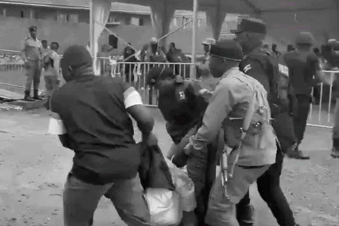 Courtesy of journalist, Ronald Mulwana, who attained serious injuries being rushed to hospital. 