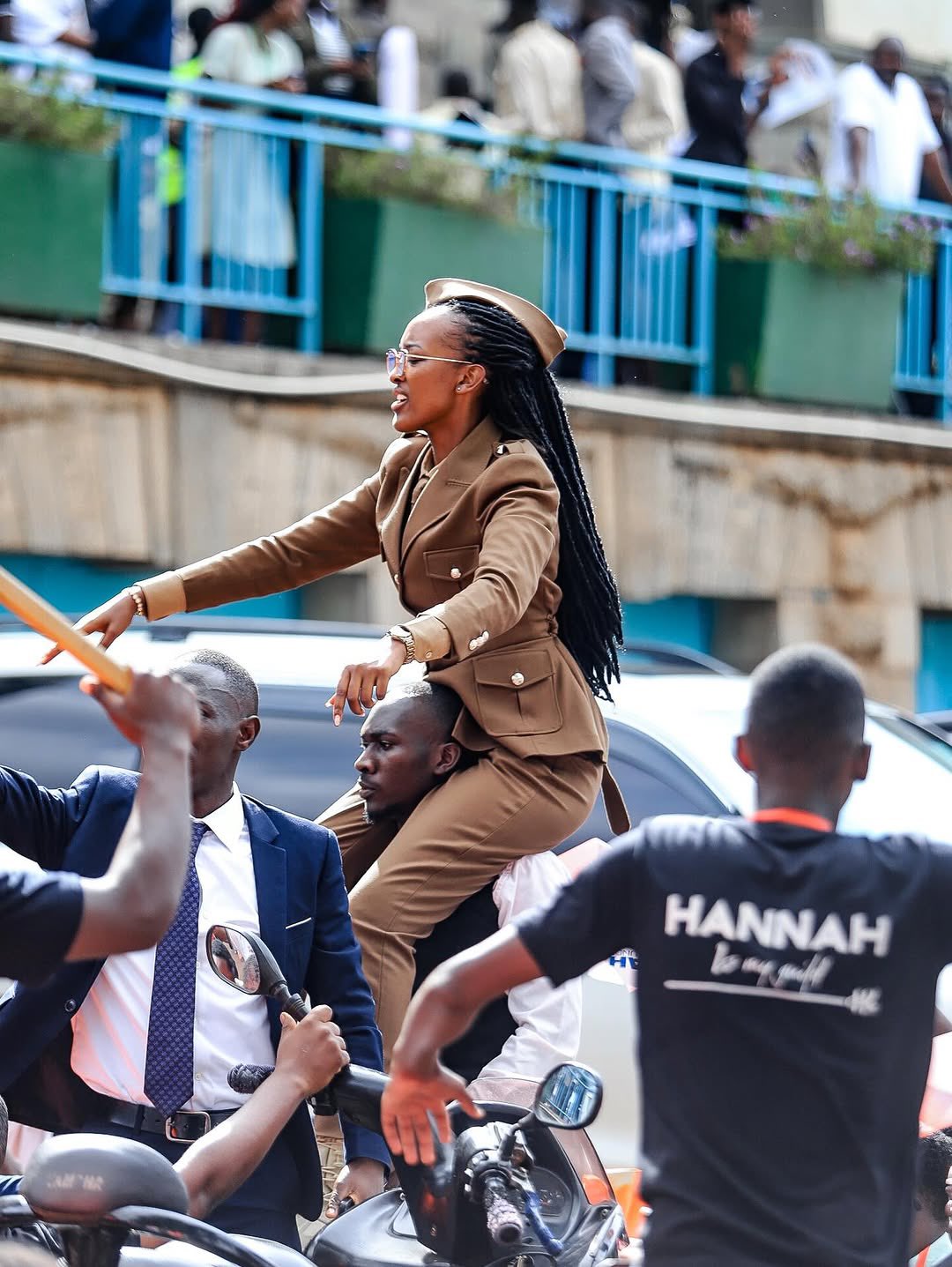 Hannah Karema Tumukunde during her campaign for Makerere Guild President