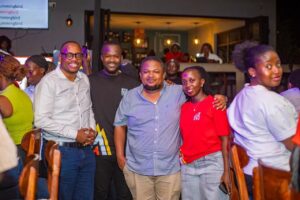 Advertising and media professionals attending the revived AdNites networking event in Bugolobi, Kampala.