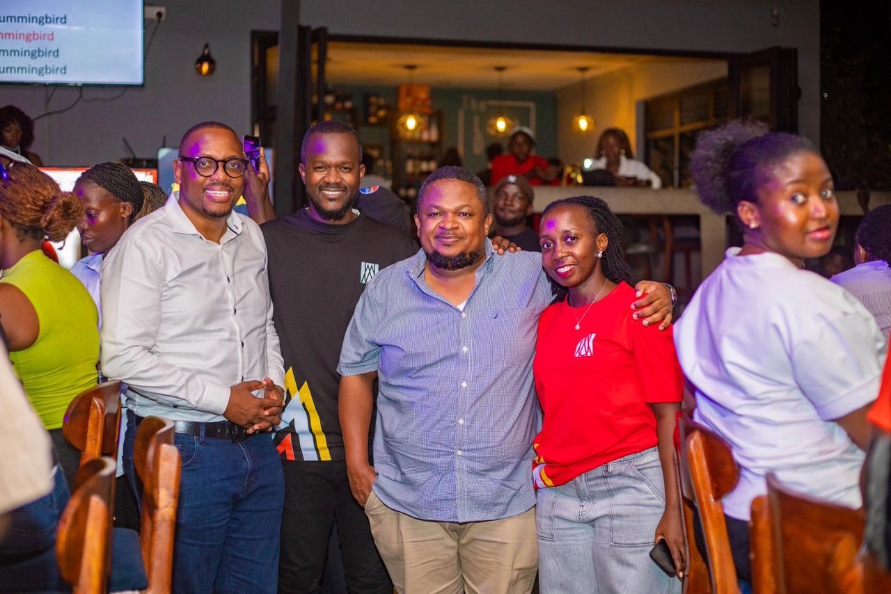 Advertising and media professionals attending the revived AdNites networking event in Bugolobi, Kampala.