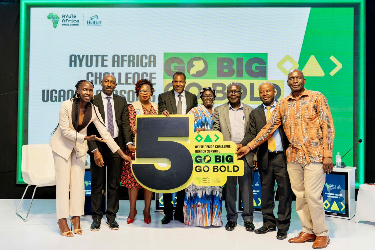 Heifer International Uganda officials launch the AYuTe Africa Challenge Season 5 in Jinja.
