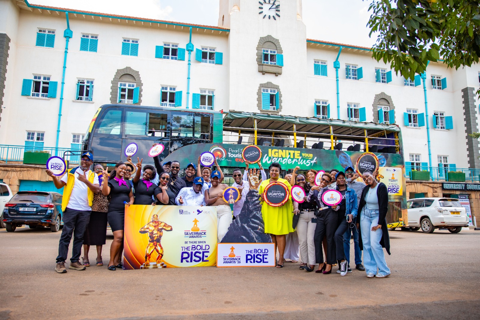 Officials and creatives launch the Silverback Awards 2026 under "The Bold Rise" theme in Kampala.