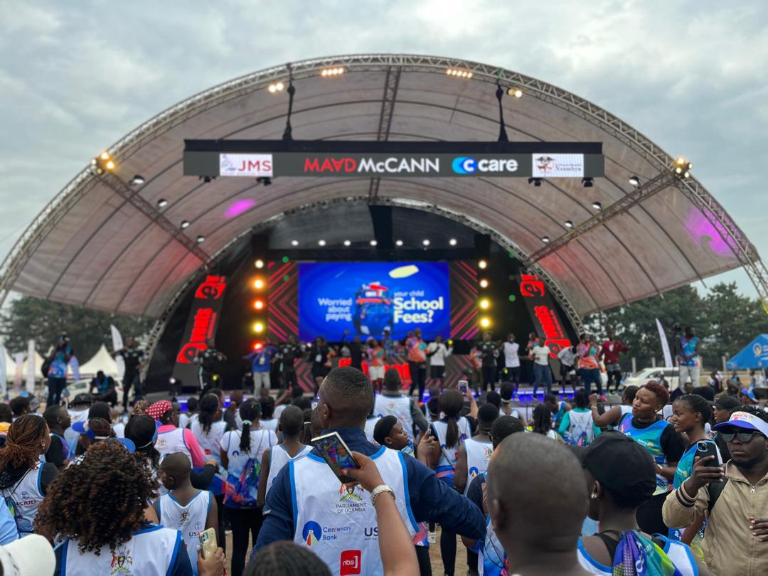 Participants during a previous edition of the Rotary Cancer Run in Uganda